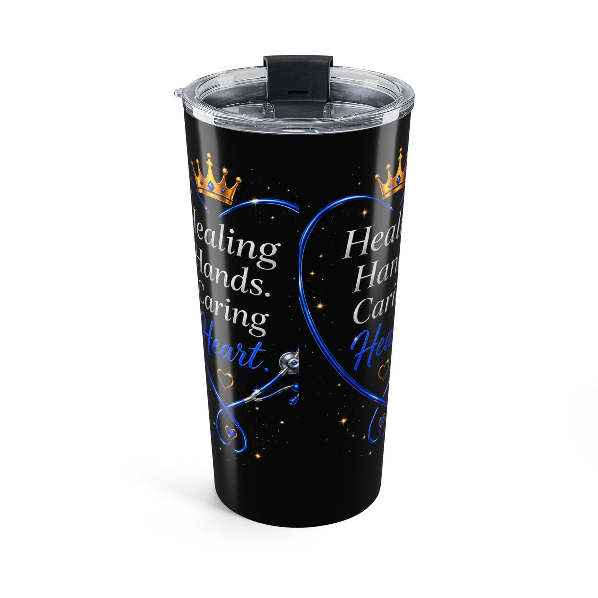 YATA ONE Royal Butterfly 20oz Tumbler - Black & Gold