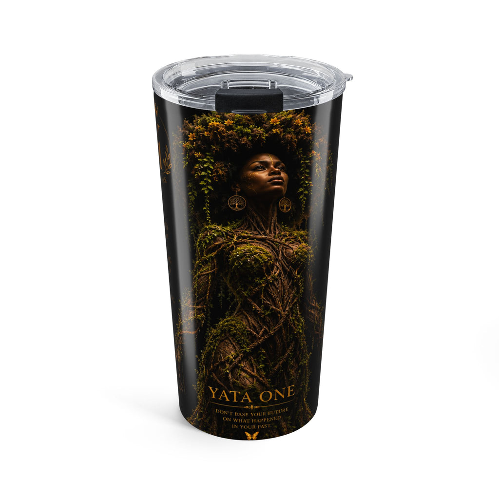 20oz Black Empowerment Tumbler – "ROOTED"| YATA ONE