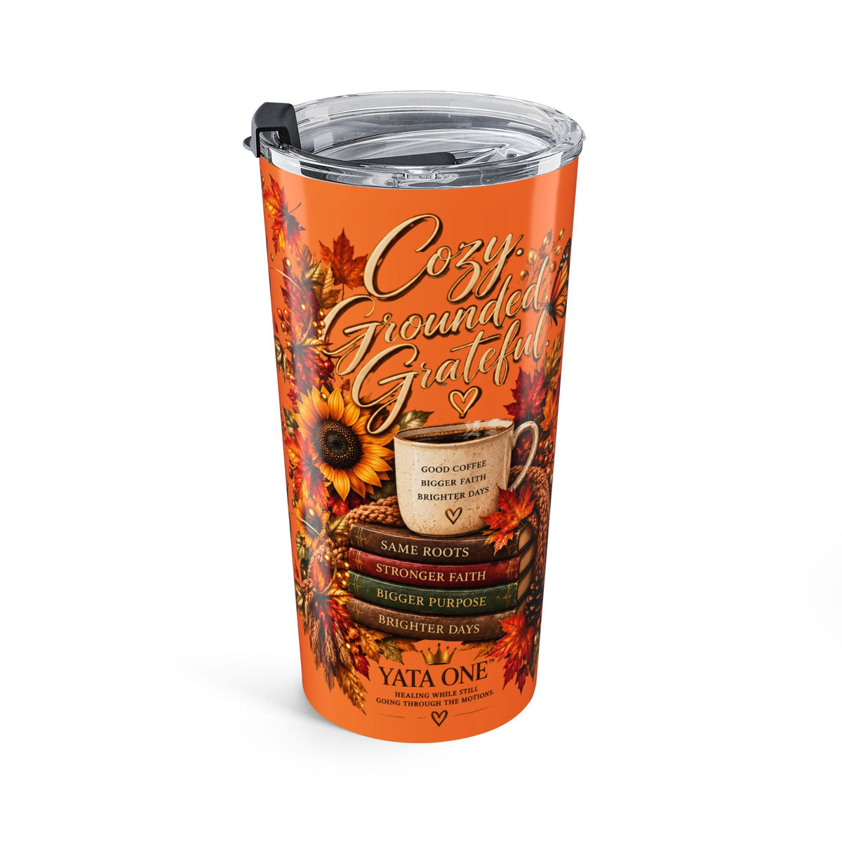 YATA ONE Fall Sunflower Tumbler – 20oz