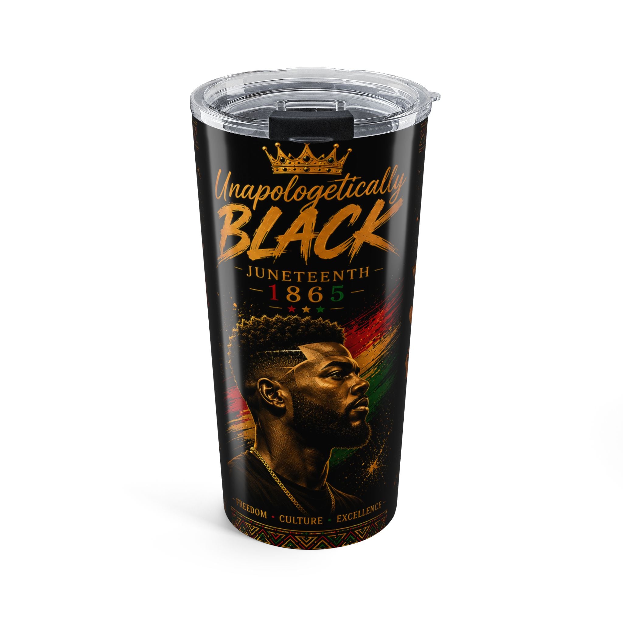 Juneteenth 'Unapologetically Black' 20oz Travel Tumbler