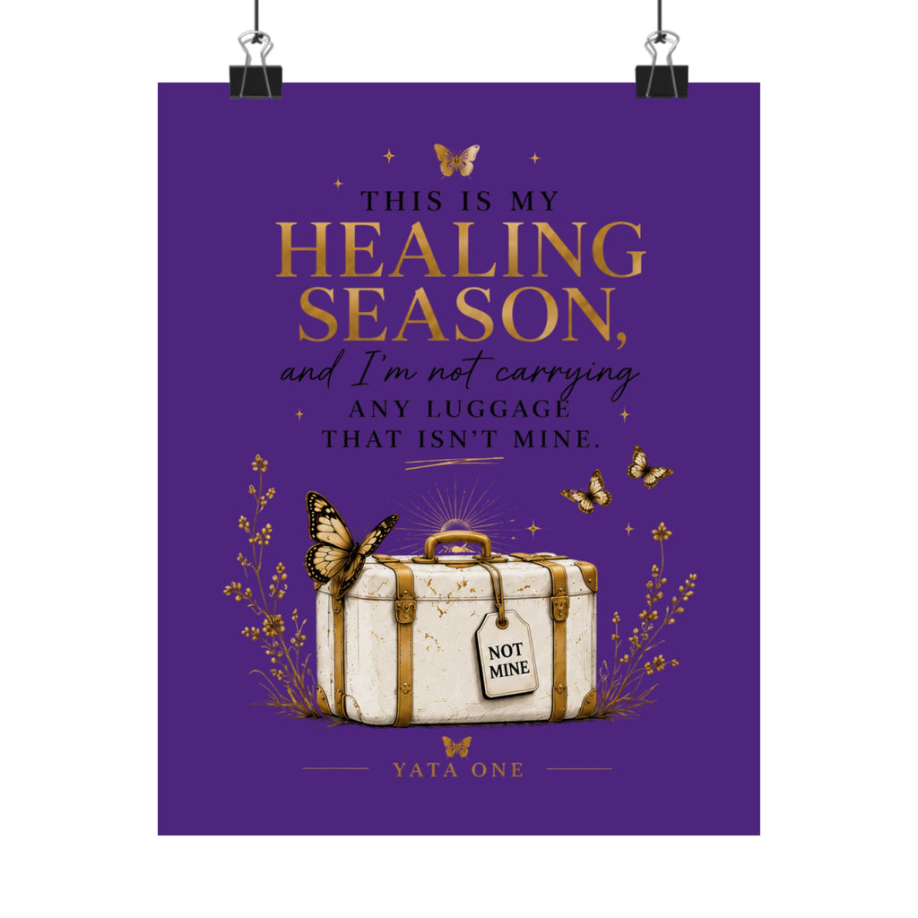 Healing Season Poster — "This Is My Healing Season" Motivational Wall Art