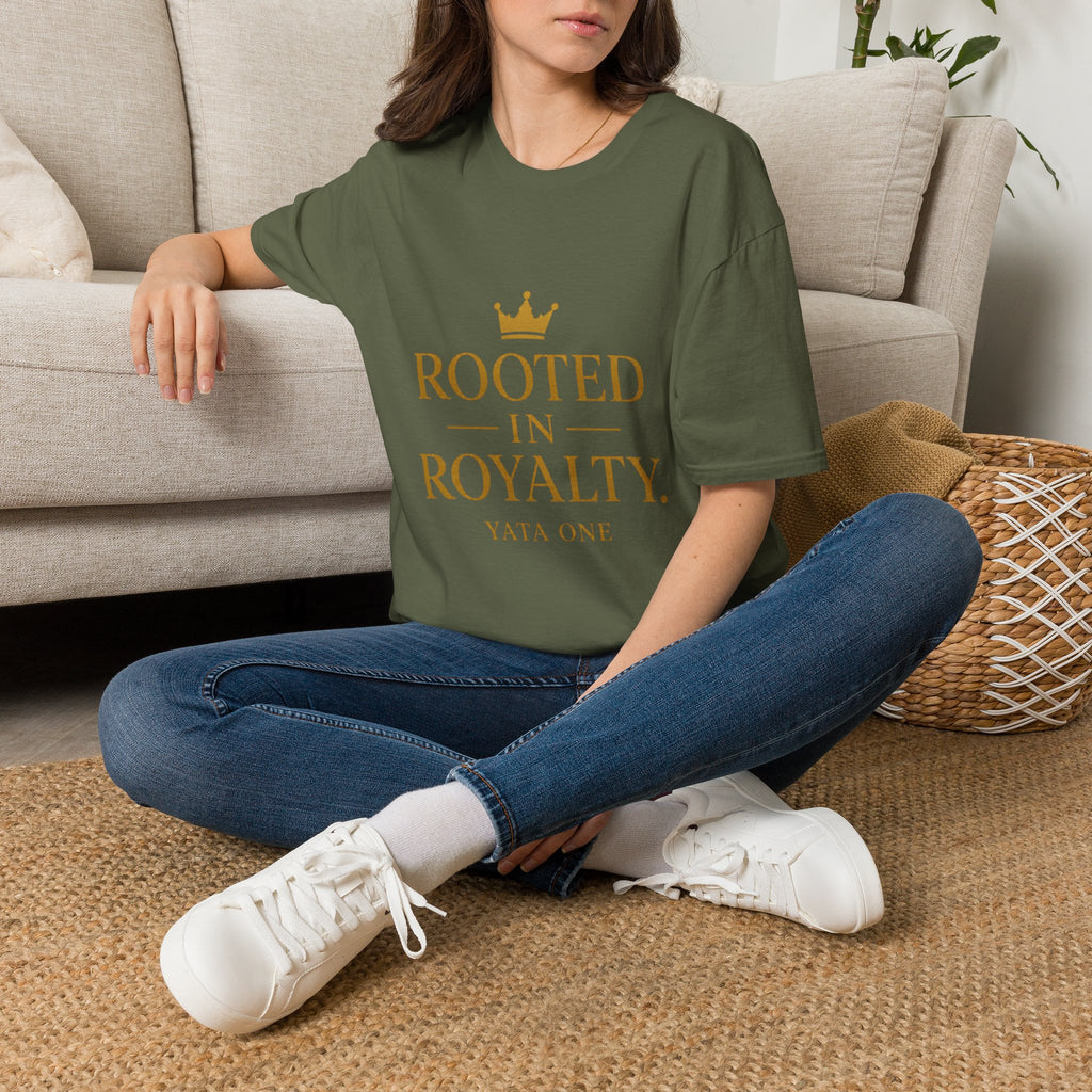 Rooted in Royalty T-Shirt — Crown Graphic Inspirational Tee