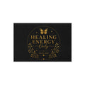 Healing Energy Only Outdoor Rug – Black & Gold Spiritual Doormat
