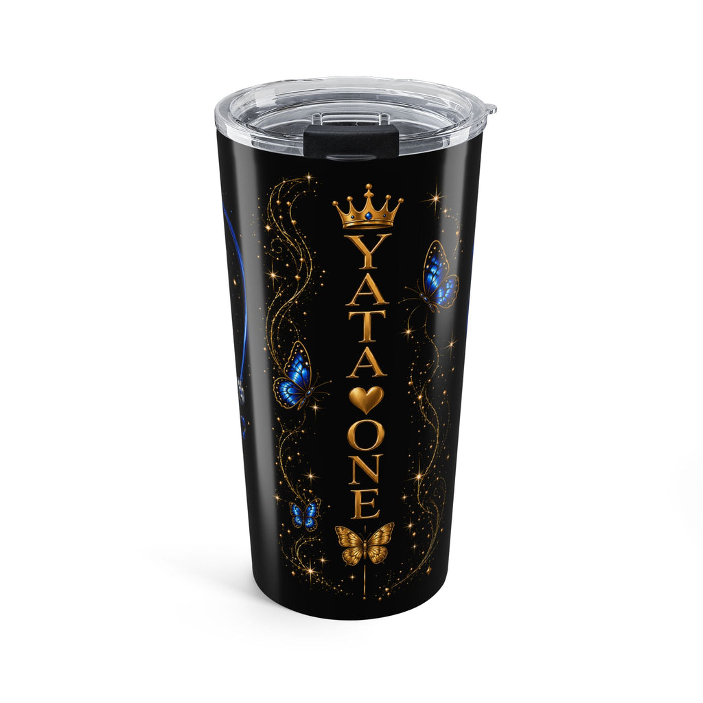 YATA ONE Royal Butterfly 20oz Tumbler - Black & Gold