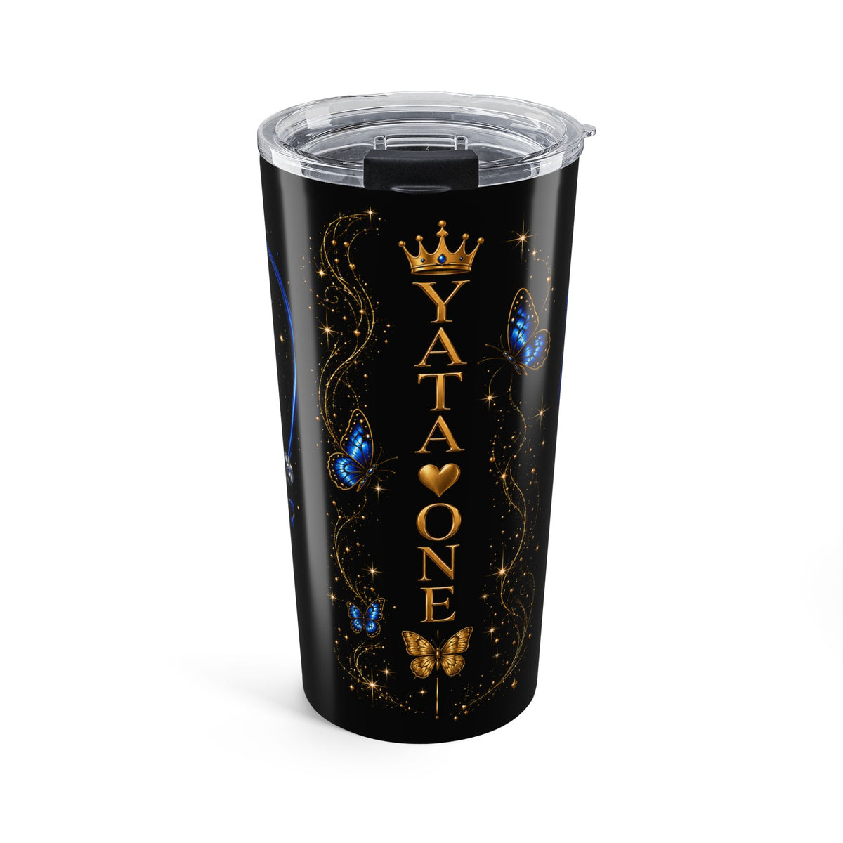 YATA ONE Royal Butterfly 20oz Tumbler - Black & Gold