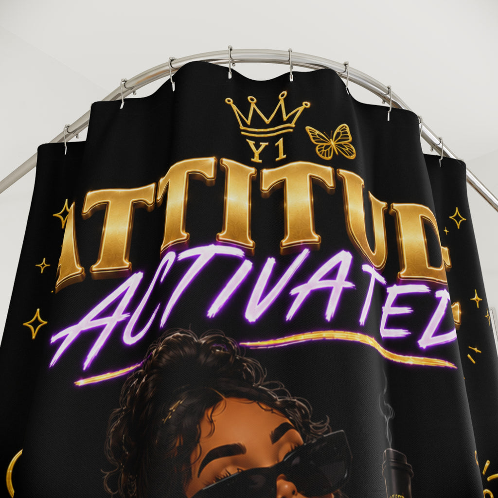 YATA ONE Attitude Activated Shower Curtain
