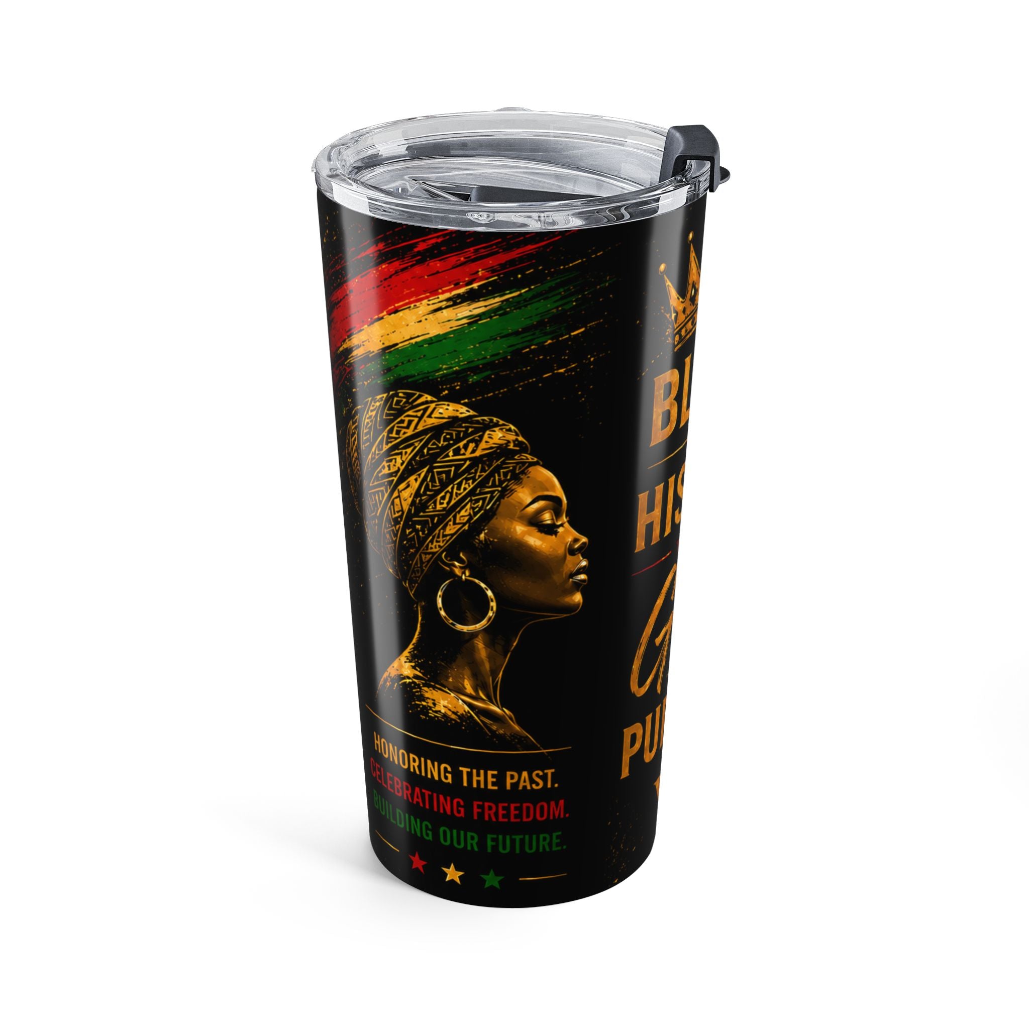 Black by History, Gold by Purpose 20oz Tumbler- YATA ONE
