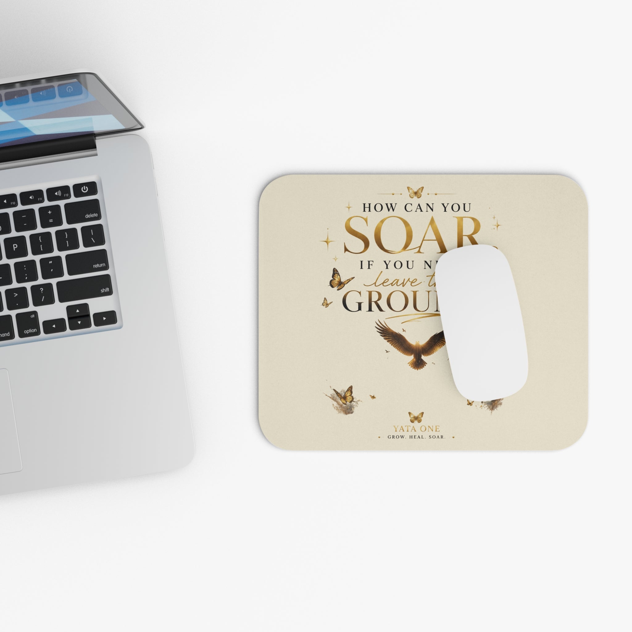 Inspirational 'How Can You Soar' Mouse Pad