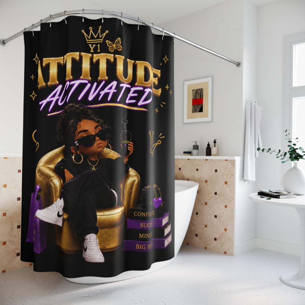 YATA ONE Attitude Activated Shower Curtain