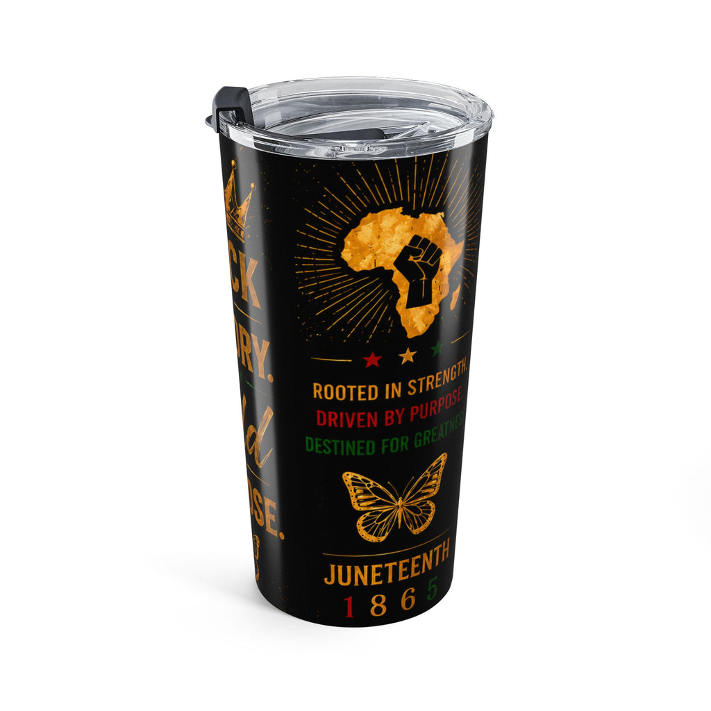 Black by History, Gold by Purpose 20oz Tumbler- YATA ONE