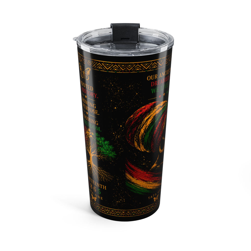 Juneteenth 'Free to Bloom' 20oz Stainless Tumbler - YATA ONE