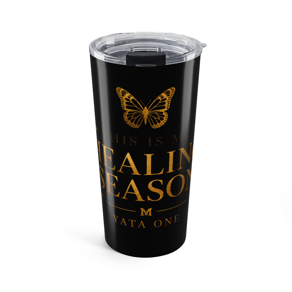 Healing Season 20oz Tumbler — Gold Butterfly Travel Cup