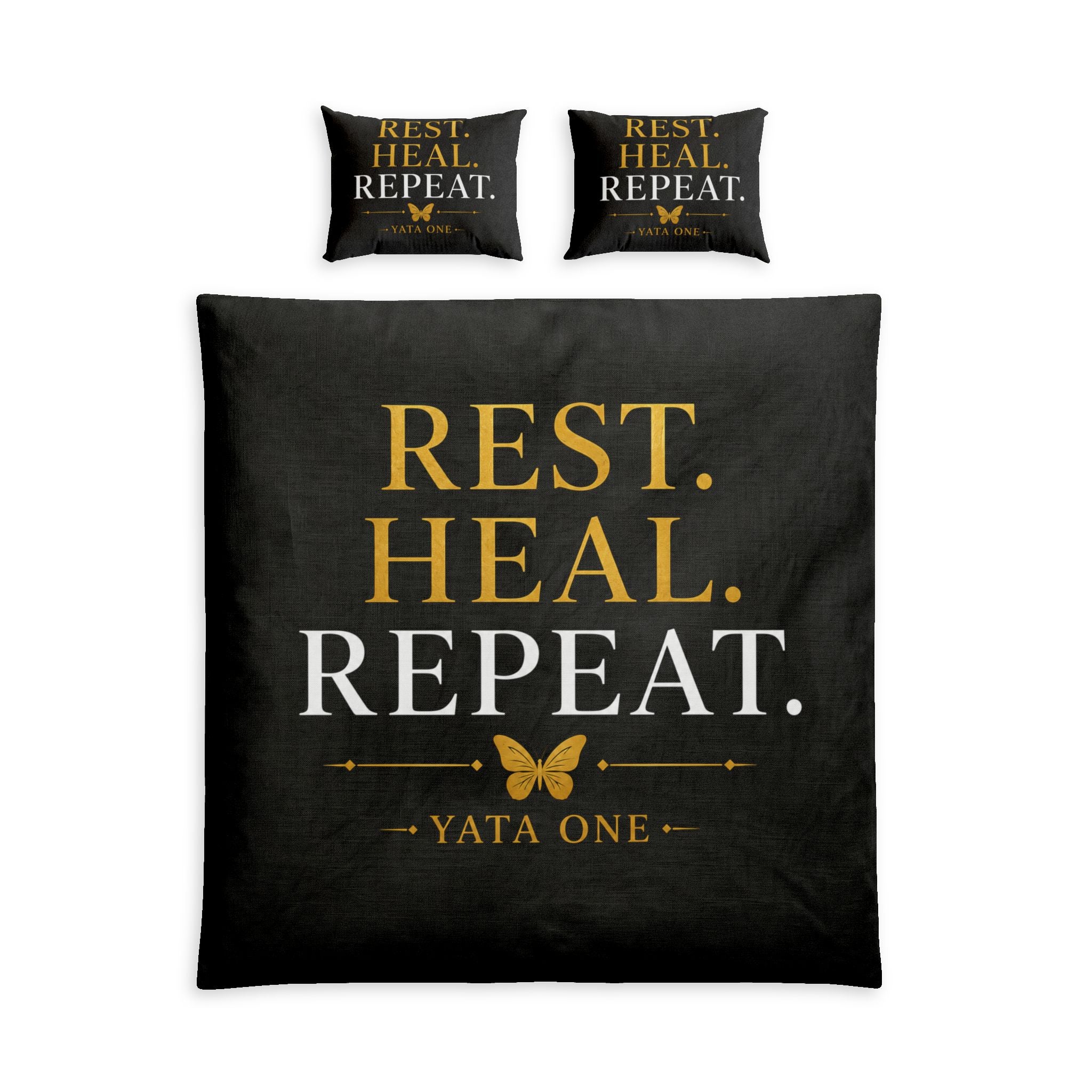 Rest. Heal. Repeat. Cotton Duvet Cover Set