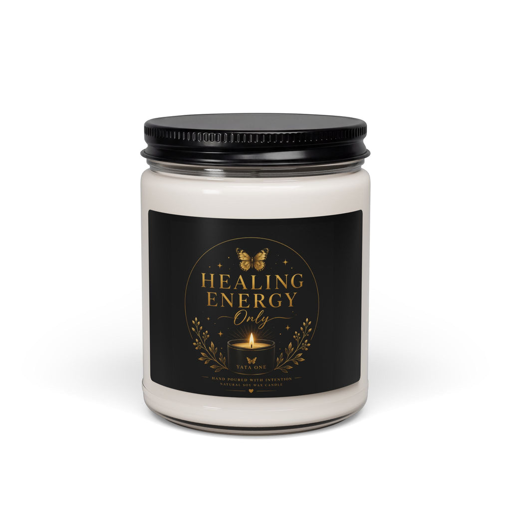 Healing Energy Soy Candle — 9oz Scented Jar Candle for Relaxation & Energy Cleansing