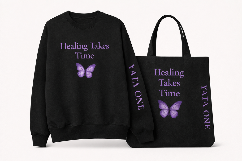 Healing Takes Time- Crewneck & Tote Set