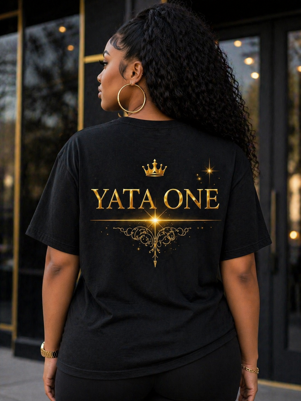 YATA ONE "Rebirth" Phoenix Tee - Black and Gold (Collection Piece)
