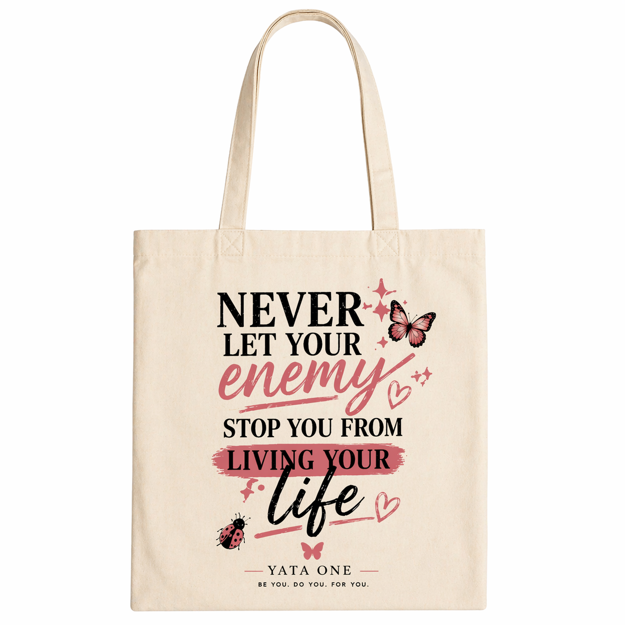YATA ONE "Never Let Your Enemy" Bundle Tee & Tote