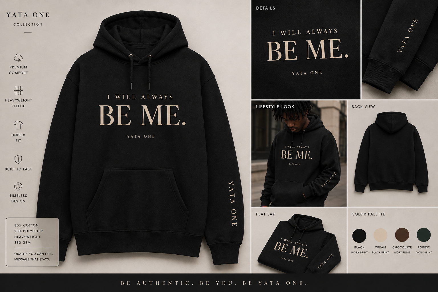 I Will Always Be Me.  Hoodie