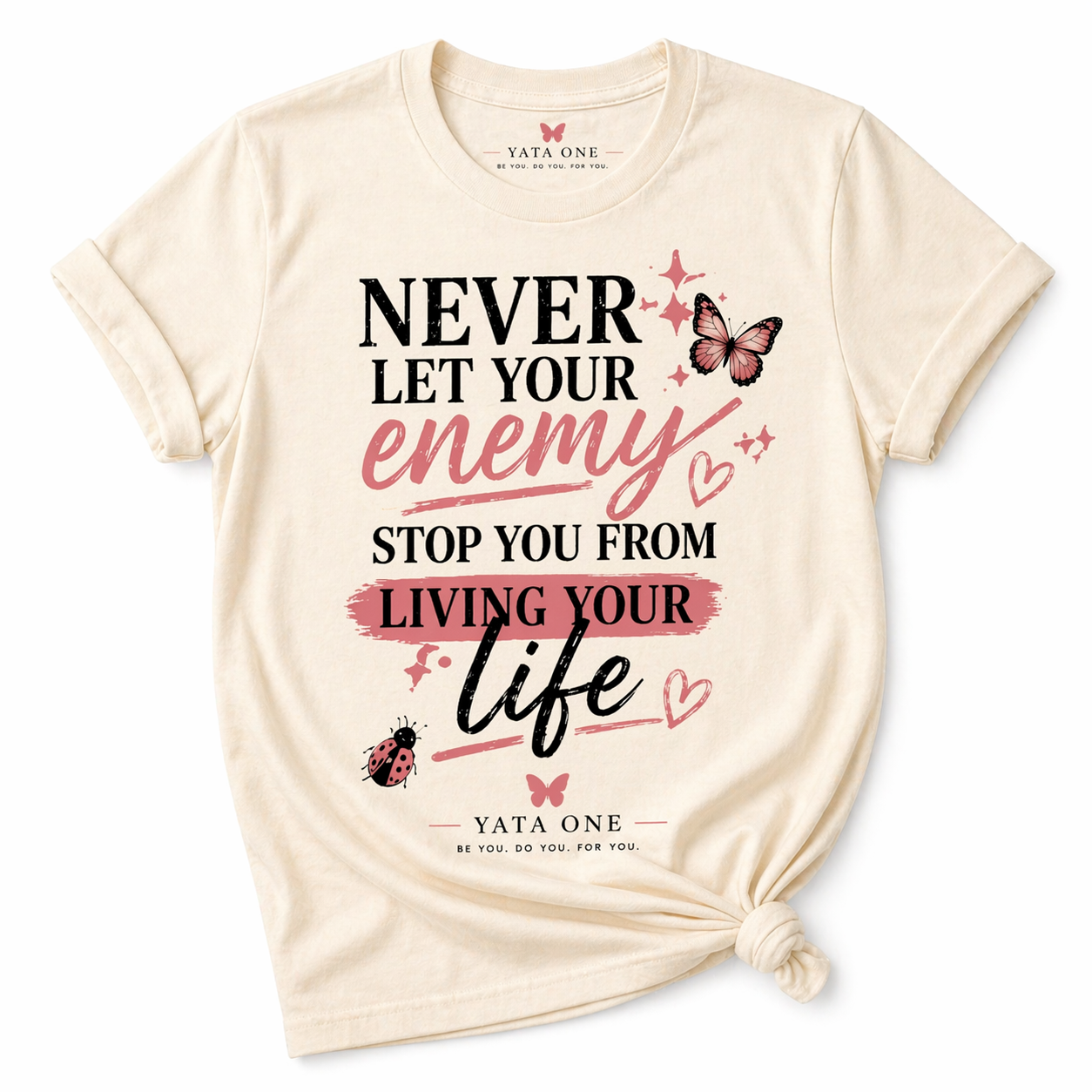 YATA ONE "Never Let Your Enemy" Bundle Tee & Tote