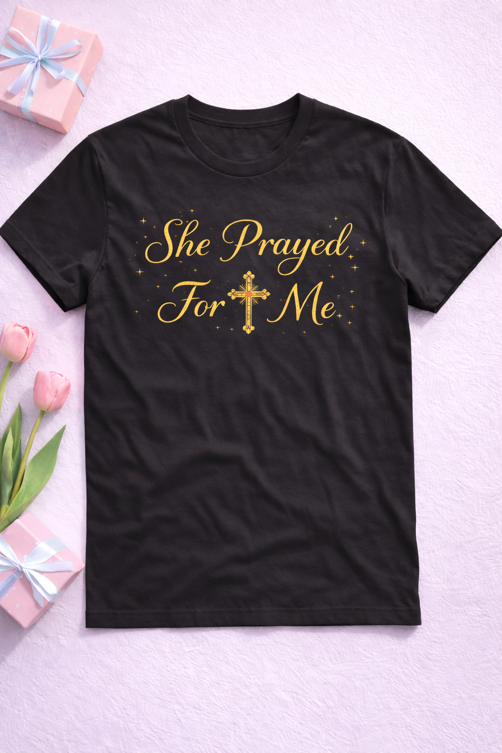 She Prayed For Me Bundle (Tee and Tote)