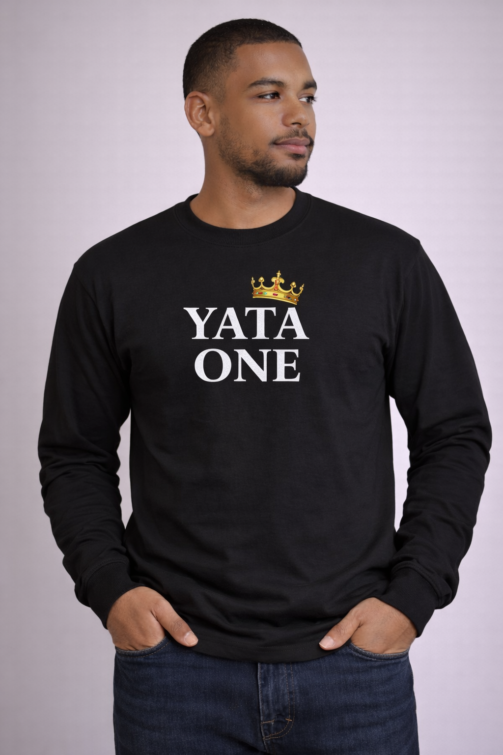 YATA ONE Signature Crown Long Sleeve Tee