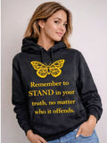 YATA ONE Founder's Black & Gold Hoodie Stand In Your Truth