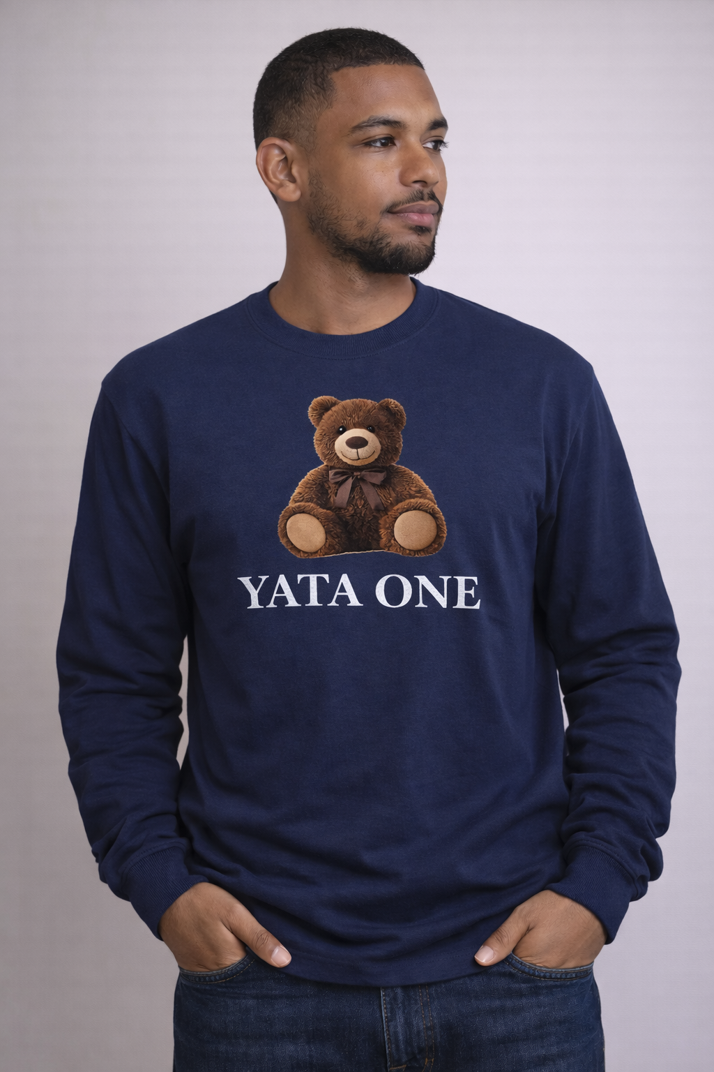 YATA ONE Teddy Bear Long Sleeve Tee