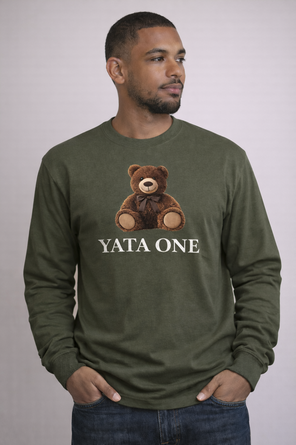 YATA ONE Teddy Bear Long Sleeve Tee